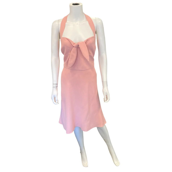 Nine West Halter A-Line Fit & Flare Dress Bow Size 12 - Picture 6 of 6